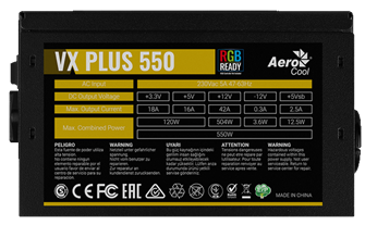 AeroCool VX Plus RGB PSU 1