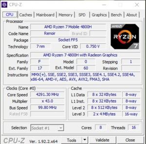 GPUz und CPUz des MSI Bravo 17