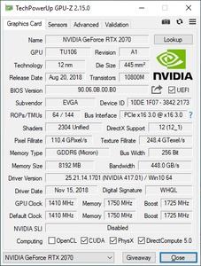 EVGA GeForce RTX 2070 XC ULTRA GAMING