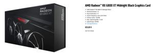 AMD Radeon RX 6800 XT Midnight Black