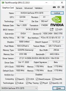EVGA GeForce RTX 3070 XC3 Ultra