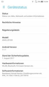 Ausgeliefert wird das ASUS ZenFone 4 mit Android 7.1.1 und ZenUI 4.0, Android O soll nachgereicht werden