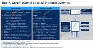 Informationen zu Comet Lake-S