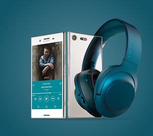 Sony Xperia XZ Premium mit h.ear on Wireless-Kopfhörer