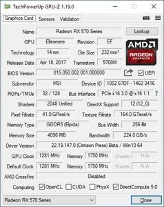 MSI Radeon RX 570 Gaming X 4G
