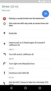 Google Maps Parkinformationen