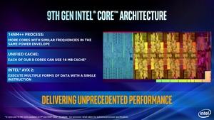 Der Name täuscht: Der Core i9-9900K könnte technisch auch der achten Generation zugeordnet werden, denn umfangreiche Änderungen an der Architektur gibt es nicht