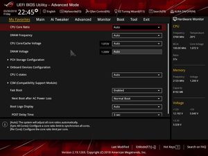 Die UEFI-Advanced-Ansicht beim ASUS ROG Strix H370/B360-F Gaming