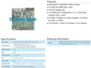 AMD Athlon 200GE und Ryzen Embedded V1000