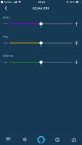 In der Alexa-App lässt sich Klang dank Equalizer inzwischen anpassen
