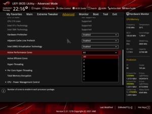 ASUS Z690 BIOS-Screenshotst