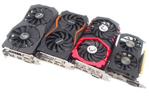 Vier Modelle der NVIDIA GeForce GTX 1050 Ti im Test