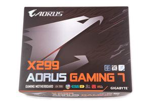 Die Verpackung vom Gigabyte X299 AORUS Gaming 7.