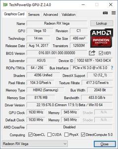 ASUS ROG Strix Radeon RX Vega 64 OC Edition