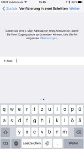 Two-Factor-Authentification in WhatsApp unter iOS