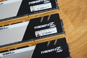 64 GB (8x 8 GB) G.Skill TridentZ Neo RGB DDR4-3600