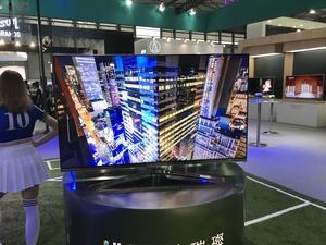 Fernseher - wie hier ein aktuelles ULED-Modell von Hisense - fehlten fast völlig auf der CES Asia 2017