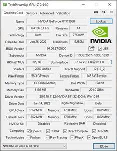 Inno3D GeForce RTX 3050 Twin X2 OC