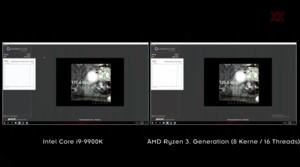 Demo-Vergleich zwischen AMD- und Intel-Prozessor