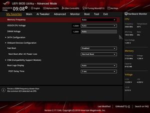 Die UEFI-Advanced-Ansicht beim ASUS ROG Strix X370-I Gaming