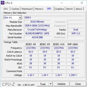 Crucial Ballistix DDR4-2666 16-GB-Kit