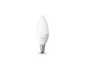 Philips erweitert die Hue-Familie um E14-Lampen, hier in der Version White Ambiance für weißes Licht