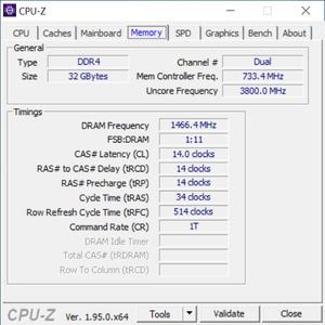 Core i7-11700K - DDR4-2933 1:2