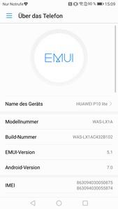 Auf den Markt kommt das Huawei P10 lite mitsamt Android 7.0 und EMUI 5.1