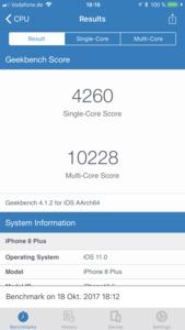Apples A11 Bionic gehört zu den derzeit schnellsten SoCs, vor allem aufgrund der sechs CPU-Kerne