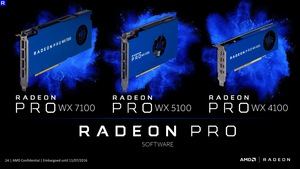 AMD Radeon Pro WX 4100, 5100 und 7100 Präsentation