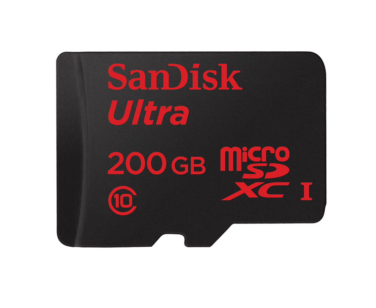 Ultra microSDXC Black UHS I C10 200GB LR