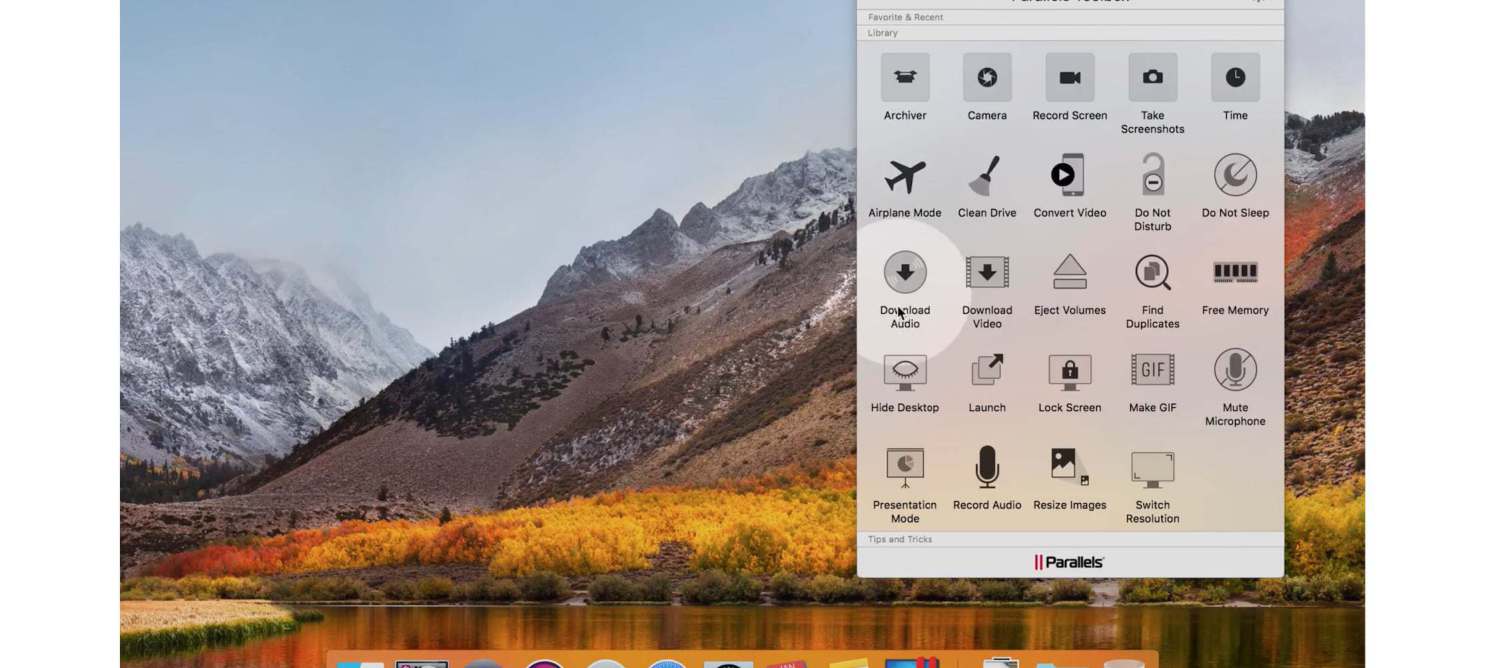 Parallels Toolbox